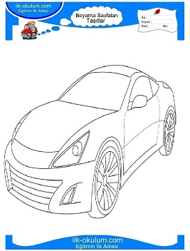 Çocuklar İçin Nissan Boyama Sayfaları 